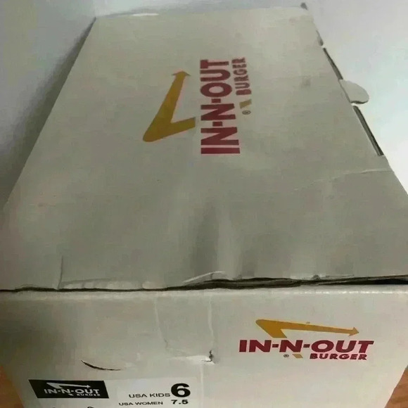 In-Out-Burger Ladies 7.5 Drink Cup Slip-on Skate Palm Tree Tennis/Gym Sneakers - Picture 13 of 13